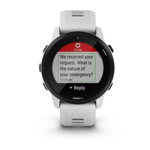 Смарт-годинник Garmin Forerunner 945 LTE з білим ремінцем