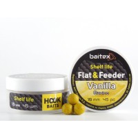 Бойлы Baitex вареные Flat & Feeder Vanilla 10 мм (45 шт)