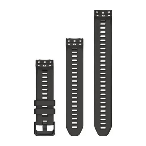 Змінні ремінці для смарт-годинника Garmin Instinct 2S Collection (20 мм) силіконові, графітові