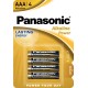 Батарея Panasonic ALKALINE POWER AAА BLI 4 шт