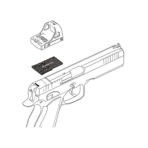 Універсальний адаптер Vector Optics на CZ Shadow 2/SP-01/P-10 C для коліматорів