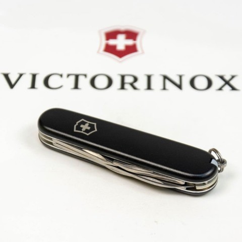 Ніж Victorinox Spartan Mat 91мм,12функ,чорн.мат,штоп