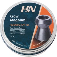 Пули пневм H&N Crow Magnum, 4,5 мм , 0,57 г, 400 шт/уп,