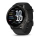 Спортивний годинник Garmin Venu 4 45 мм Black із чорним силіконовим ремінцем 010-03014-00