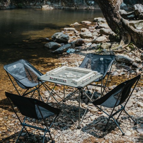 Складаний стіл Naturehike CNK2450JJ013, L, алюміній, сірий