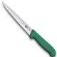 Нож кухонный филейный Victorinox Fibrox 18 см, зеленый