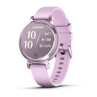 Смарт-годинник Garmin Lily 2 бузковий металік із бузковим силіконовим ремінцем