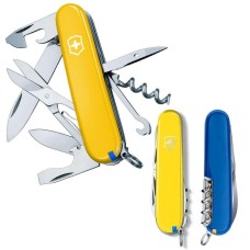 Нож Victorinox Swiss Army Climber Ukraine желто-синий