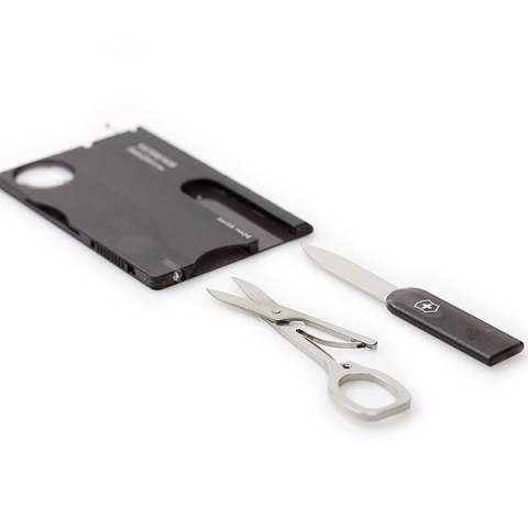 Ніж Victorinox Swisscard Lite 82х54х4мм,12функ,чорн.прозор