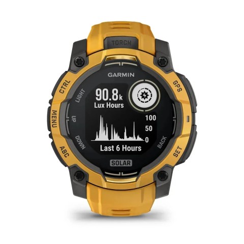 Смарт-годинник Garmin Instinct 3 (45 мм) Solar сонячний спалах/сірий