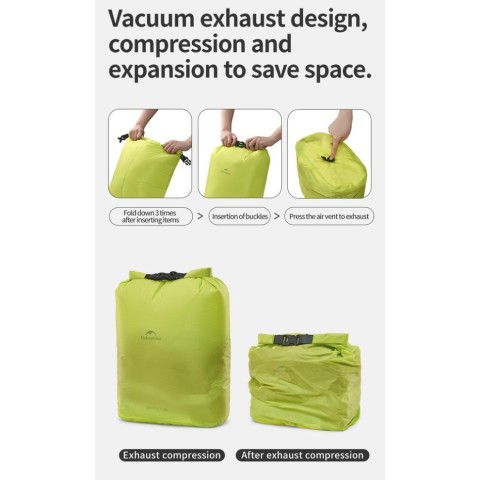 Гермомішок Naturehike CNK2550XB012, 8 л, білий