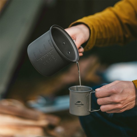 Набір посуду (2 каструлі, казанок, сковорідка) Naturehike CNH22CJ002, алюміній