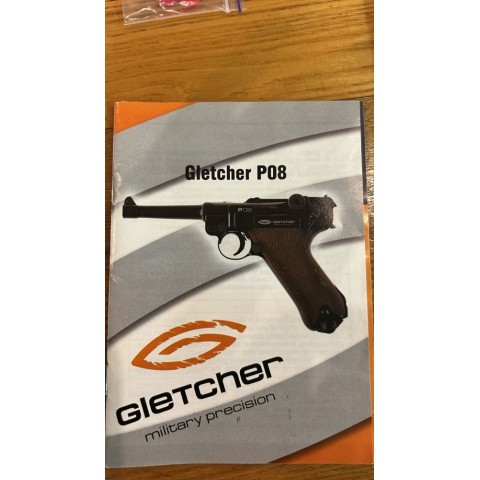 Пневматический пистолет Gletcher P.08 бу