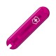 Накладка на ніж Victorinox 58мм pink transparent передня з лого (Fa+)