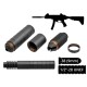 AFTactical S44NF60 2в1 пбс+пламегас з радіатором, 6 сепараторів, .38 (9мм), 1/2x28 UNEF, AKDAS SA-9 HP
