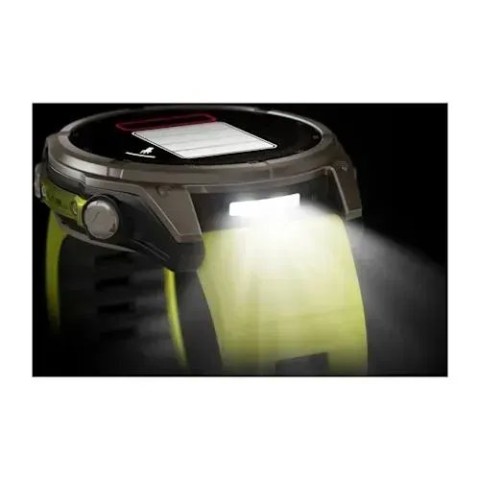 Смарт-годинник Garmin fenix 8 (51 мм) Sapphire Solar титан яскраво-жовтий/графітовий