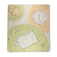 Килимок для пікніка водостійкий Naturehike CNK2350WS010, 210x240 см, світло-салатовий з принтом