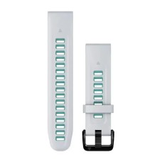 Ремінці для годинника Garmin QuickFit 20 силіконові кольору білий камінь/аква