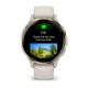 Смарт-годинник Garmin Venu 3s айворі із золотистим сталевим безелем і силіконовим ремінцем