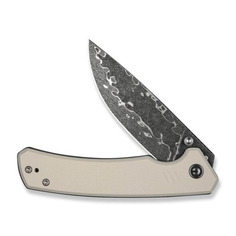 Ніж складаний туристичний Civivi Merit, (8.3 см) Damascus / G10 сірий