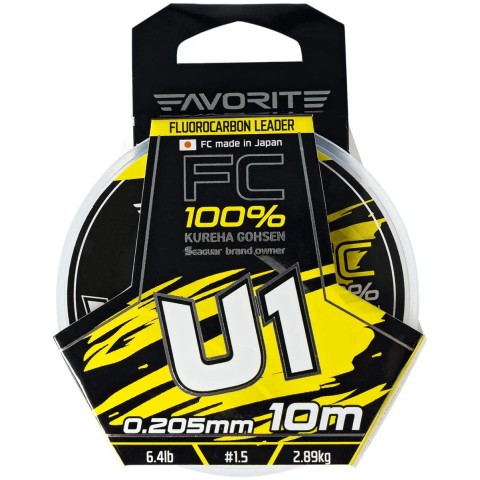 Флюорокарбон Favorite U1 FC 10m #1.5/0.205mm 6.4lb/2.89kg