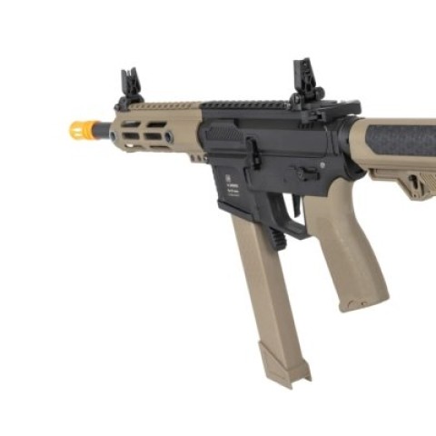 Пістолет-кулемет Specna Arms SA-FX01 Flex Hal Etu with orange discharge device Half-Tan