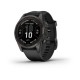 Смарт-годинник Garmin fenix 7S Pro Sapphire Solar Edition карбоново-сірий титановий DLC з чорним ремінцем