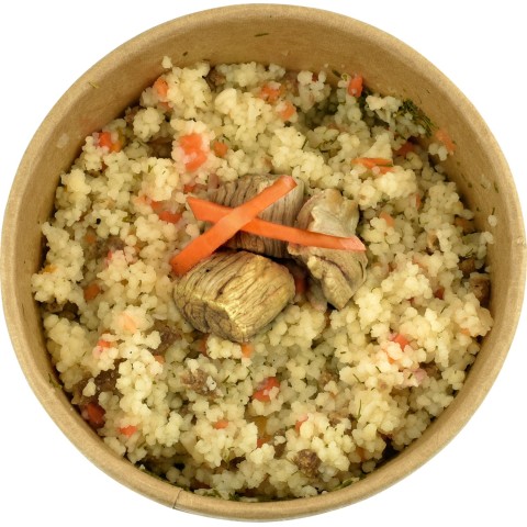 Кус-кус з телятиною  Happy Elk  прозора упаковка