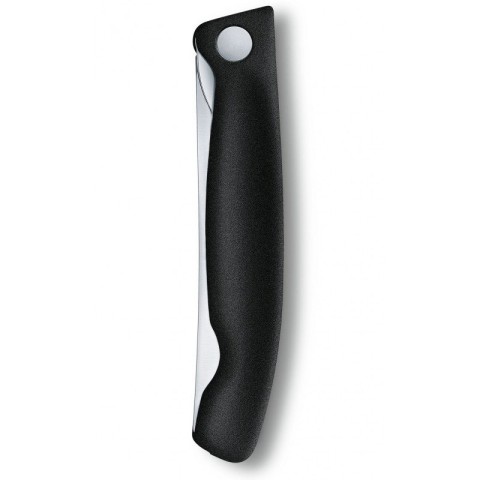 Кухонний ніж Victorinox SwissClassic Foldable Paring лезо 11см хвил. з чорн. ручкою (блістер)