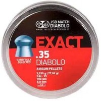 Пули пневм JSB Exact, 9 мм , 5,25 г, 100 шт/уп,