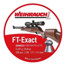 Пульки Weihrauch F&T Exact 0,547гр, кал.4,5(.177) 500 шт