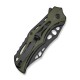 Ніж складаний туристичний Civivi Biophase, (8.9 см) Nitro-V / Aluminum & G10 чорно-зелений