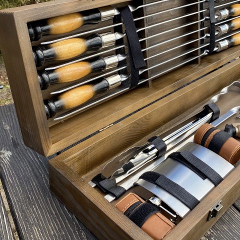 Подарунковий Набір шампурів Мисливець ручної роботи