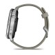 Смарт-часы Garmin Venu 4 (45 мм) серебристый с серебристо-серым силиконовым ремешком