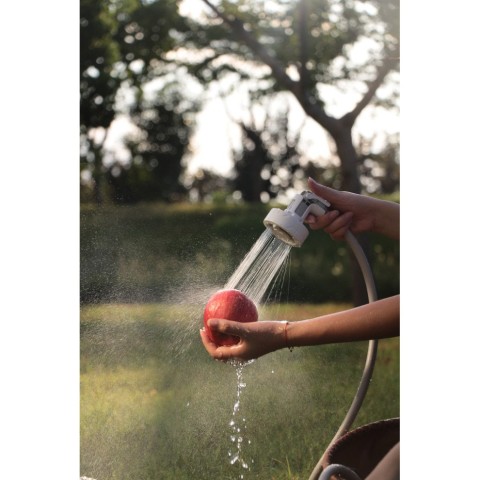 Душ портативний з насосом на акумуляторі Flextail Max Shower із чохлом, білий