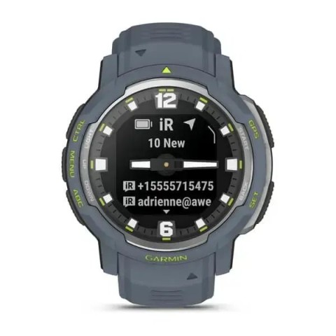 Смарт-годинник Garmin Instinct Crossover блакитний граніт