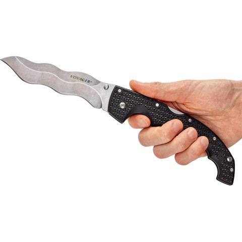 Ніж Cold Steel Voyager XL Kris Blade Black