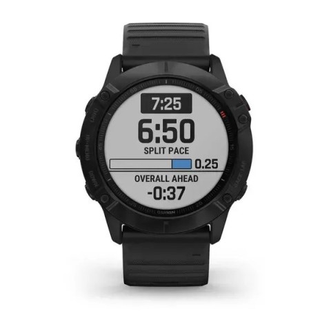Смарт-годинник Garmin fenix 6X Pro чорний з чорним ремінцем