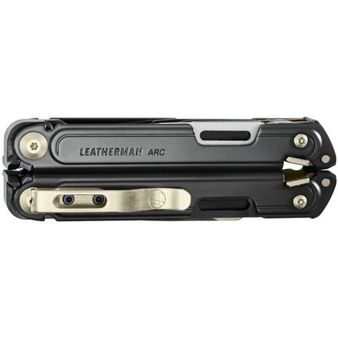 Мультиінструмент Leatherman ARC Obsidian Limited, шкіряний чохол, біти
