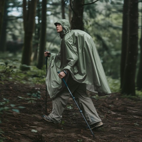 Плащ-дощовик Naturehike CNK2550FS010, розмір L, оливковий