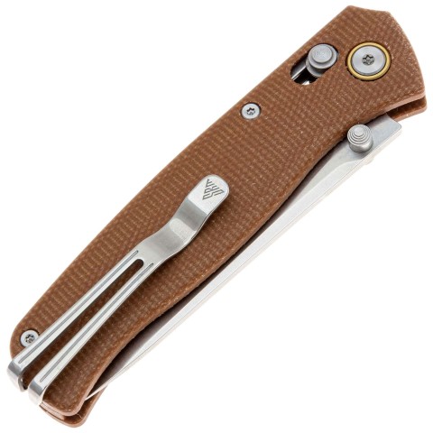 Ніж SRM Medal 255L-MN, 10Cr15CoMoV, мікарта, коричневий