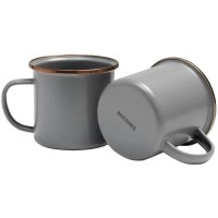 Набор чашек Barebones Enamelware Dining 2 Pcs slate grey