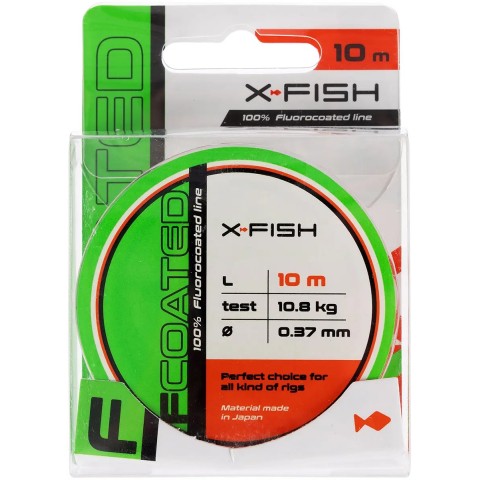 Флюорокарбон X-Fish FCoated 10m 0.37mm 10.8kg