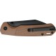 Нож CJRB Pyrite-Light Black Blade AR-SFII,  FRN ц:brown