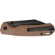 Ніж CJRB Pyrite-Light Black Blade AR-SFII, FRN brown
