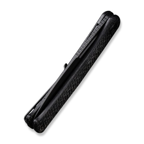 Ніж складаний туристичний Civivi Caetus Flipper, (8.8 см) Damascus / Carbon Fiber