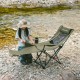 Крісло-шезлонг складане Naturehike CNK2550JJ023 Nightfall T05, сталь, оливкове