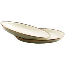 Набор Barebones Enamel 2-Tone Salad Plate Set з двох салатних тарілок olive drab