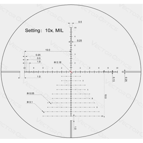 Приціл оптичний Vector Optics Veyron Plus 10x30 (30 мм) SFP illum. MPR-V10