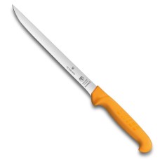 Нож кухонный Victorinox Swibo Fish Filleting, узкий, гибкий, для филе,оранжевый, 20 см